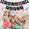 Pajama Party Banner, Slumber Bunting Garland, Sleepover Themed Party Decoration, Baby Shower Birthday Party Supplies for Girls