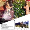 SOMKTN Christmas Snowfall Light Projector Outdoor,Snow Falling Projector Lamp Dynamic Snow Effect Christmas Dot Decorations Lighting for Xmas House.Garden Yard, Party,Club, Landscape