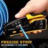 Hiija RJ45 Crimp Tool Kit Pass Through Ethernet Crimper Kit All-in-one Ratcheting Modular Data Cable Crimper Kit