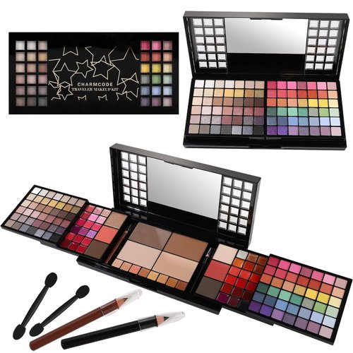 CHARMCODE All in One Makeup Kit, Makeup Kit for Women Full Kit, Make Up Valentine's Day Gift Set for Teen Girls- Eyeshadow Palette,Lip Gloss,Concealer,Highlighter,Blush,Eyeliner,Brow Powder & Contour