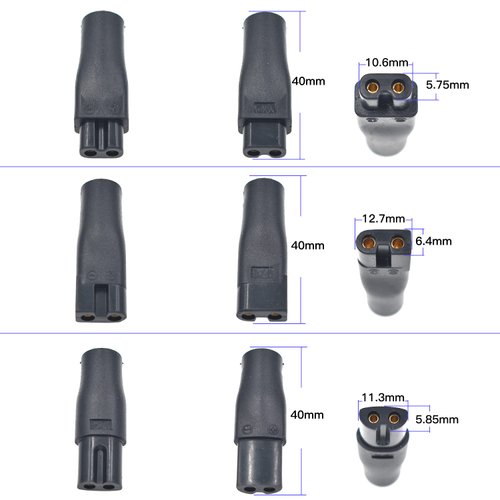 7 PCS Power Cord 5V Replacement Charger USB adapter Suitable for Electric Hair Clippers, Beard trimmers, Shavers, Beauty Instruments, Desk Lamps, Purifiers.