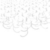 Silver Hanging Swirl Decorations Plastic Streamers Foil Swirls Ceiling Decorations Wedding Baby Shower Birthday Party Decorations, Pack of 30