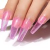 AIMEILI Gel Nail Polish Hema Free Gel Polish 4 Colors Pink Purple Blue Silver Glitter Gel Nail Kit Shining Nails Soak Off Summer Nail Design Nail Lamp Cured Manicure Set for Women Kit Set 32