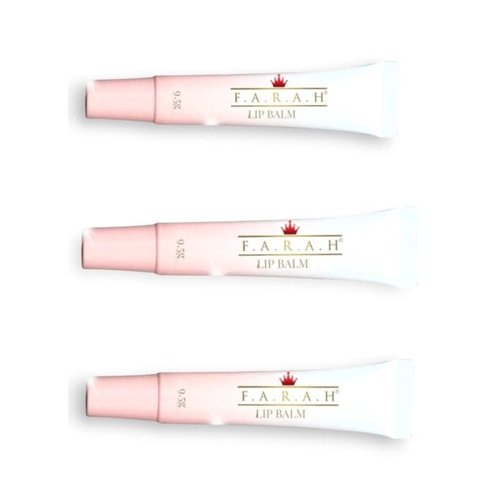 F.A.R.A.H Lip Balm 3 Pack - Mint Flavored, Moisturizing & Hydrating Lip Care - Prevent Chapped Lips