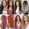 Ocean Wave Crochet Hair Color 2 Deep Wave Crochet Hair Curly Braiding Hair Water Wave Bundles Loose Wave Crochet Hair Goddess Box Braids Crochet Hair Wavy Braiding Hair Dreadlock Extensions(3 Packs)