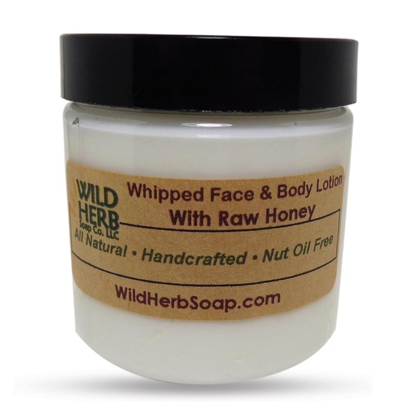 Wild Herb Whipped Face & Body Lotion Honey Lotion With Organic Arizona Raw Honey - Suitable for All Skin Types - Dry, Oily (8 oz, Citrus Explosion)