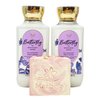 Bath & Body Works Butterfly Daily Nourishing Body Lotion Duo Set and a Himalayan Salts Springs Bar Soap - Full Size
