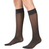 Truform Sheer Compression Stockings, 8-15 mmHg, Women's Knee High Length, 20 Denier, Black, Small