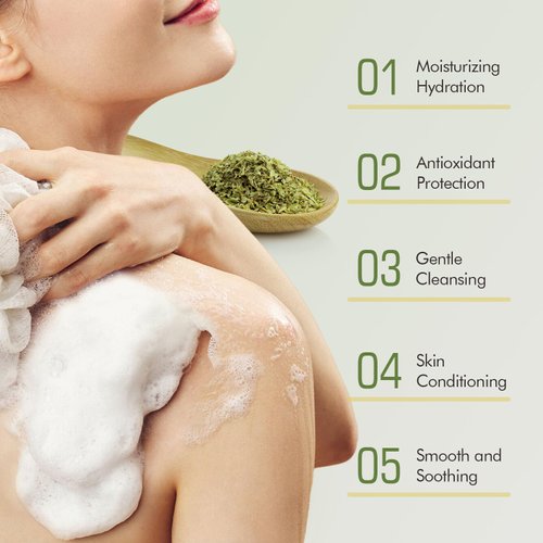 PALFICAB Green Tea Soap Bar with Coconut Oil, Shea Butter,Tea Leaves, Homemade Soap, Natural Soap Bar, Help Moisturizing Soften Dry Skin - Bath Soap For Face Body, Christmas gifts for men, 2 Bars