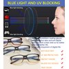 Reading Glasses for Men 4-Pack Stylish Computer Readers with Spring Hinges, Anti Glare/Eye Strain Filter UV Ray Blue Light Blocking Two-Tone Reader Eyeglasses,+1.5 Magnification Strength