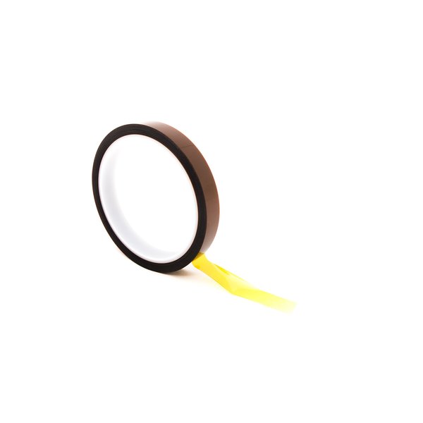 Bertech - KPTLS-1/4 Low Static Kapton Tape, 1 Mil Thick, 1/4 Inches Wide x 36 Yards Long, 3 Inch Core, Kapton Film with Silicone Adhesive, RoHS and REACH Compliant