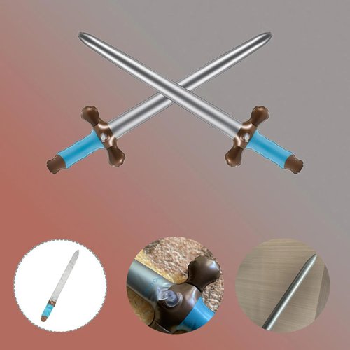 Xtlonbom 12 Pcs 24-Inch Inflatable Swords - Perfect Pirate Party Favors, Party Supplies, Birthday Decorations, Swimming Pool Fun, Cosplay Costume Accessories, and Stage Props