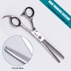 LePinko Hair Cutting Scissors Set, Professional Trimming and Thinning Shears Kit, 6.5 Inch Japanese Stainless Steel With PU Case and Carbon Anti-static Comb, Hairdressing For Home, Salon, Barber
