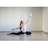 CIZEBO Small Exercise Ball for Between Knees, 6 inch Pilates Ball with Pump, Mini Yoga Core Ball Physical Therapy, Blue