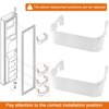 240351601 Refrigerator Freezer Door Bin Side Shelf Compatible with Ken.more Fri.gidaire Refrigerator Replace 240351607 891154 AP2115974-2 PACK White Freezer Lower Door Shelf Bin By Fetechmate