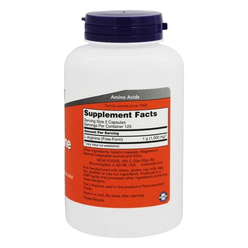 LArginine Amino Acid 500 MG (250 Tablets)