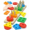 Yetonamr Montessori Toys for 1 2 3 Years Old Boys Girls Birthday Gifts, Wooden Sensory Toys for Ages 2-4 Toddlers Kids Baby, Toddler Stocking Stuffers Learning Toy Activities Puzzles Ages 1-3
