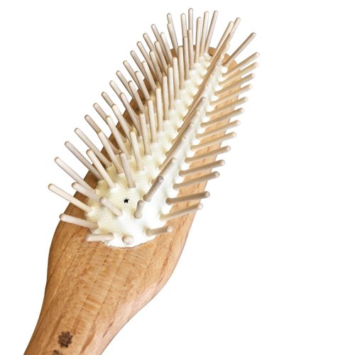 Iris Hantverk Hair Brush - Made of Birch Wood with Wooden Pins