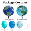 10 Pcs 22 Inch 4D Sphere Earth Globe Planet Balloons 12 Inch World Map Latex Balloons for Travel Space Theme Birthday Party Decorations Earth Day Decorations