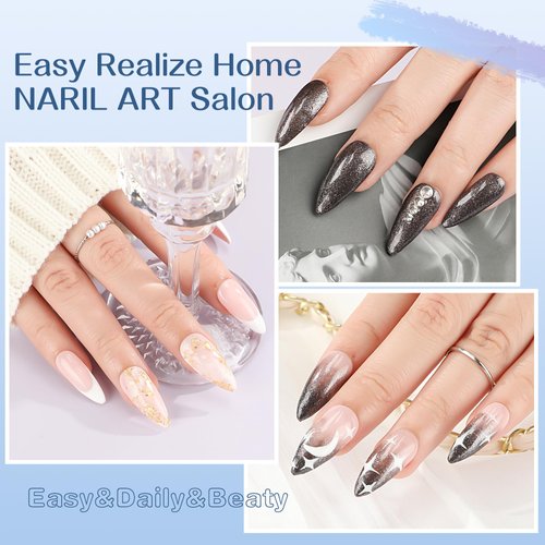 UNA GELLA Medium Stiletto Nails Press On 504Pcs Medium Stiletto Nail Tips Full Cover Pre-matte Stiletto Gel Press On Nails Clear Fake False Nails For Nail Extensions Home Nail Art Salon 12 Sizes