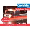 CareMates Nitrile Medical Exam Gloves, Latex Free Rubber, Powder Free, Extra Strong, 4 Mil Thick, Certified for Home Infusion, First Aid, Food Safe, Cleaning Gloves, Medium, 50-Count
