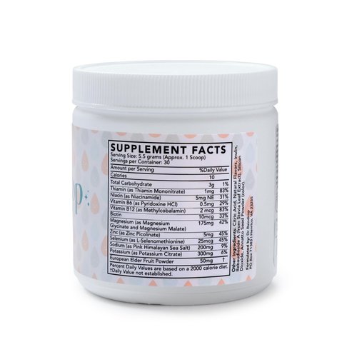 Dr Raindrop Electrolytes Powder, Blood Orange Flavor- No Added Sugar Hydration Drink Mix- GMO Free with Potassium Citrate- Sports Rehydration, After Workout Recovery, Fasting