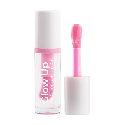 MCoBeauty Glow Up pH Cheek & Lip Oil - Rosy Pink, Color-Changing, Vegan, Cruelty Free Cosmetics