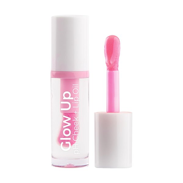 MCoBeauty Glow Up pH Cheek & Lip Oil - Rosy Pink, Color-Changing, Vegan, Cruelty Free Cosmetics