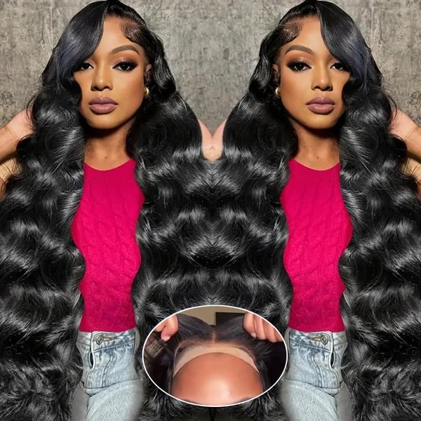 Thickrot 5x5 HD Lace Closure Wigs Human Hair Wear and Go Glueless Wigs Human Hair Pre Plucked Pre Cut 180% Density Body Wave Lace Front Wigs Human Hair for Women 26 Inch
