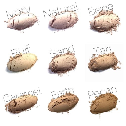 Caramel Medium Golden Warm Vegan Mineral Foundation