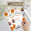 Sports Style Fill-In Birthday Invites(4"x6"), All Star Birthday Invitations with Envelopes(20-Pack), Birthday Party Supplies for Boys & Girls, Teen, Kids-A02