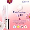 Blossom Moisturizing and Hydrating Shimmer Sparkle Lip Oil with Olive Oil + Grape Seed Oil, Infused with Real Flowers, 6g, Holiday Stocking Stuffer, 2 pack, Coconut/Watermelon
