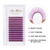 Y Lashes Extensions Colored YY Lashes Premade Fans Purple Eyelash Extensions D Curl 0.07mm 8-15mm Mixed Tray Y Shape Easy Fan Volume Lashes Supplies (YY-0.07-D,Light Purple)