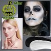 2PCS Black and White Halloween Face Body Paint Makeup Kit,Oil Based Cream Face Painting Kit,Waterproof Long Lasting Blendable Face Paint Kit for Cosplay Goth Skull Zombie Joker Vampire Makeup