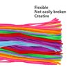 pson 100PCS 11.8 Inch Bright Colors Pipe Cleaners Chenille Stems, Art and Craft Thick Fuzzy Wire