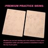 TgoBeauty 1pc Double Side Printing Tiny Tattoo Practice Skin Pink Silicone Soft Mini Tattoo Practice Pad for Tatoo Artist Beginners (Pink Pad+Light Gray lines-1pc)