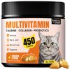 Cat Multivitamin Chews – Complete Daily Supplement with Omega-3, Lysine, Probiotics & Taurine for Immune, Joint, Skin & Digestive Health