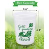 Nefelibata Golf Party Cups Let's Par-Tee Plastic Cups Golf Lover Gift 12PCS White Green Reusable Cups Golf Ball Cart Design Golf Themed Party Supply Favors Decor Bachelor Party Housewarming Gift 16oz