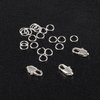 925 Sterling Silver Jewelry Making Lobster Claw 10mm, 23PCS Italian Rectangle Trigger Clasps with Open Jump Rings Set, Small Necklaces Bracelet Connector Clasp Supplies Silver Jewelry Finding Set