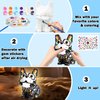 FUNZBO Paint Your Own Dog French Bulldog Lamp - Art Supplies Painting Kits, Arts and Crafts for Kids Adults, Night Light Toys Gifts for Boys Girls Teens Age 3+ Years Old