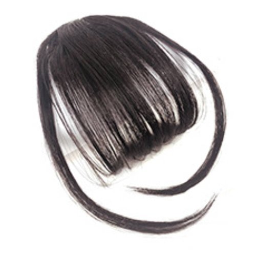 WILLBOND Bangs Hair Clip in Bangs Wispy Bangs with Temples Hairpieces for Women Clip on Air Bangs Flat Neat Bangs Hair Extension for Daily Wear (Deep Brown)