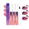 Pakivs 3 Pcs Peel Off Lip Stain Lip Tint Set,Long-Lasting Peel Off Matte Lip Gloss,Matte Liquid Lipstick Nude Lip Gloss Waterproof Lip Stain Non-stick Cup Peel Off Lipstick Lip Makeup for Women