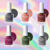 LOKFAR 6 Colors Matte Nail Polish Set, Mist Effect Matte Finish Velvet Gel Nail Polish Kit, Long Lasting Waterproof Velvet Nail Art 8 ml/ Bottle -#B