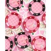 xo, Fetti Feeling Lucky Paper Plates - 24 pcs | Casino Bachelorette Decoration, Vegas Birthday Party Tablescape, Poker Night Bach Decor