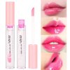 BINGBRUSH 2 Pcs Color Changing Lip Gloss Lip Oil Tinted, Pink Magic Mood Lipstick,Temperature Color Change Lip Stain Lip Balm, Longlasting Lips Will Not Dry Out