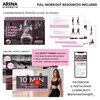 Arena Strength Fabric Exercise Booty Bands for Legs and Butt | Hip Resistance Bands Set of 3 with Workout Guide and Carry Case
