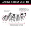 Ardell Accent Half Lashes 318 - Natural Cat Eye Lashes, Short Wispy False Eyelashes for Everyday Wear, Lightweight & Reusable, 4 Pack