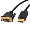 Foboiu DisplayPort to VGA, VGA Adapter 6 Feet DP Cable Connects Port from Desktop or Laptop Monitor Projector with VGA to Displayport Adapter