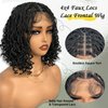 SOKU 4x4 Mini Twist Braided Lace Front Wigs for Black Women Natural Black Box Braided Wigs for Women 14 Inch Full Braid Wigs with Baby Hair Short Braided Synthetic Glueless Wigs