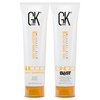 GK HAIR Global Keratin Professional Brazilian Keratin Hair Treatment Kit (100ml/3.4 Fl. Oz.) With PH shampoo- The Best Smoothing & Strengthening to make Hair Healthy - Formaldehyde free, Sulfate-free